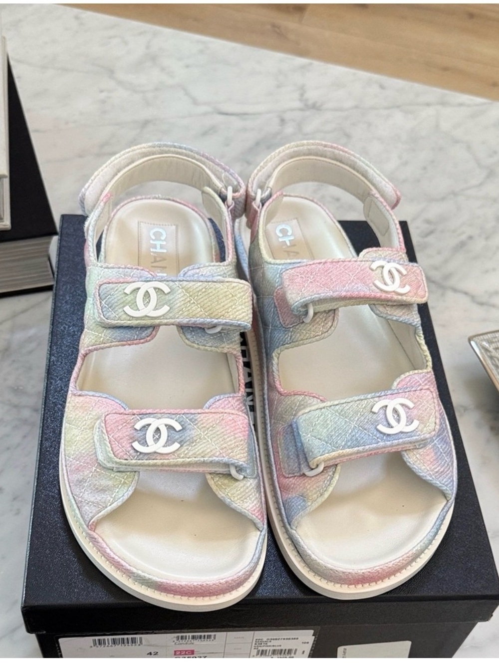 CHANEL Multicolor Dad Sandals